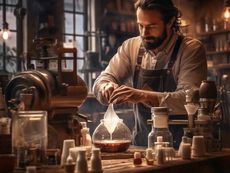 De kunst van ambachtelijke koffie